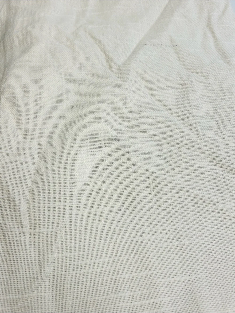 QUINCE Set Of 2 48x96 Cotton Slub Room Darkening Curtains Natural 9938
